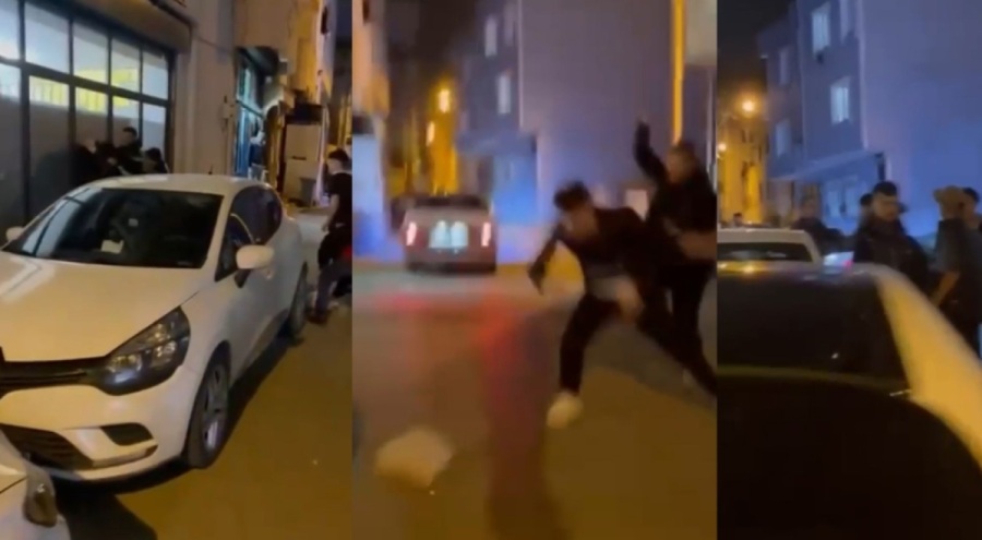 Bursa'da sokağı boks ringine çevirdiler!