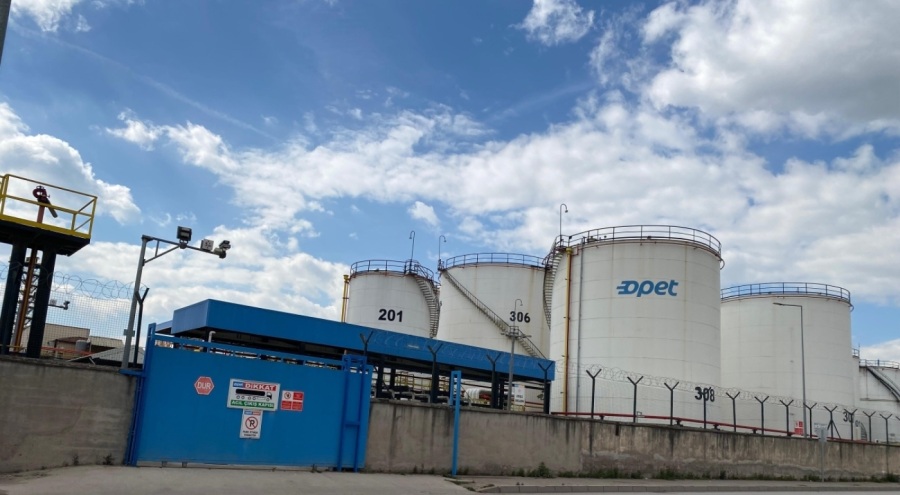 Akaryakıt dolum tesisinde tatbikat korkuttu