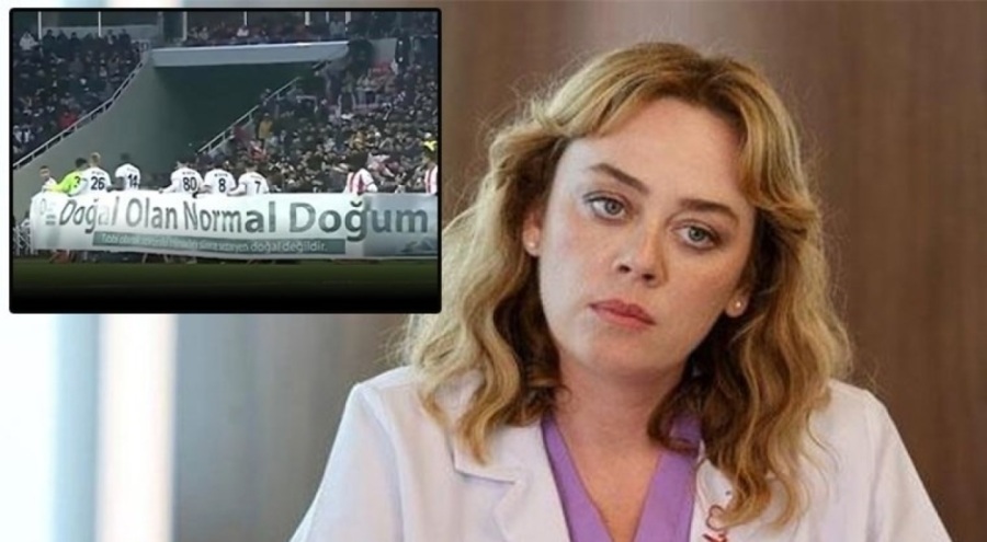 Demet Evgar'dan 'Normal Doğum' pankartına tepki