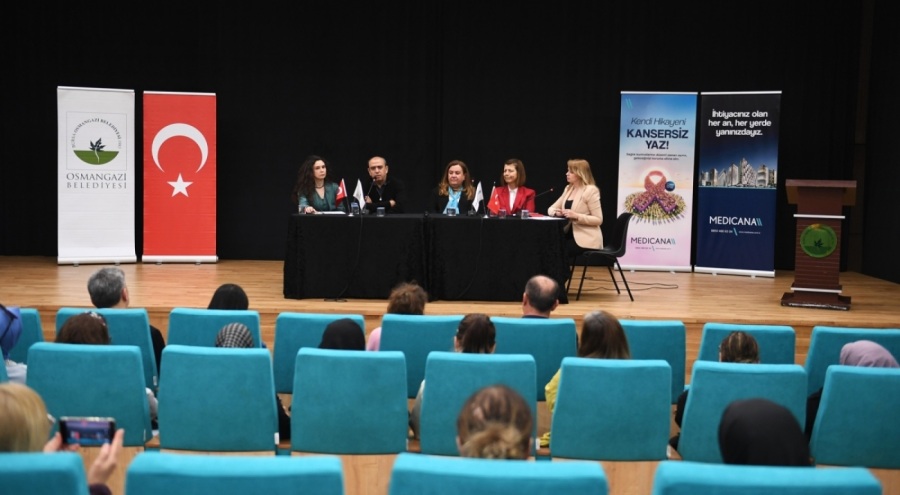 Osmangazi Belediyesi, "Kendi Hikayeni Kansersiz Yaz" söyleşisi ile kansere karşı bilinçlendirdi