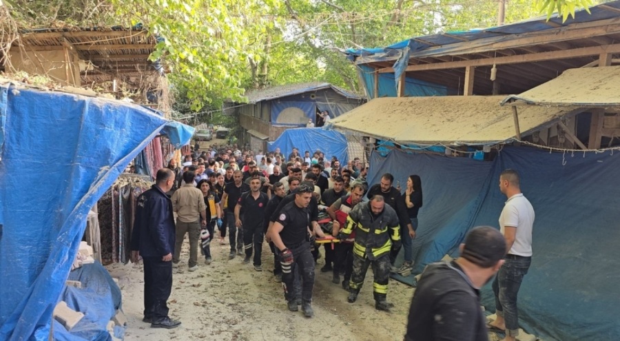 Kamyon şelale bölgesine düştü!