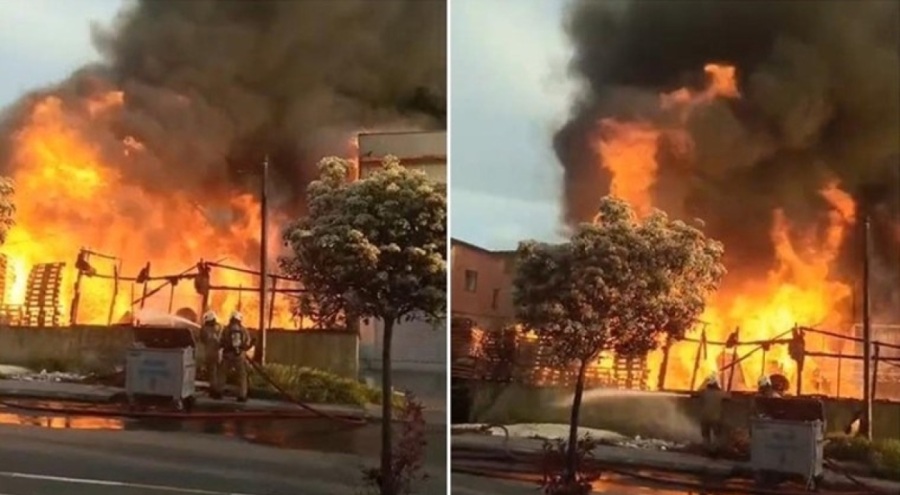 Sabiha Gökçen Havalimanı yakınında yangın