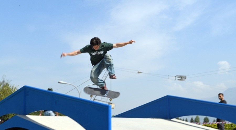 Osmangazi'de Mattia Ahmet Minguzzi anısına kaykay şampiyonası düzenlendi