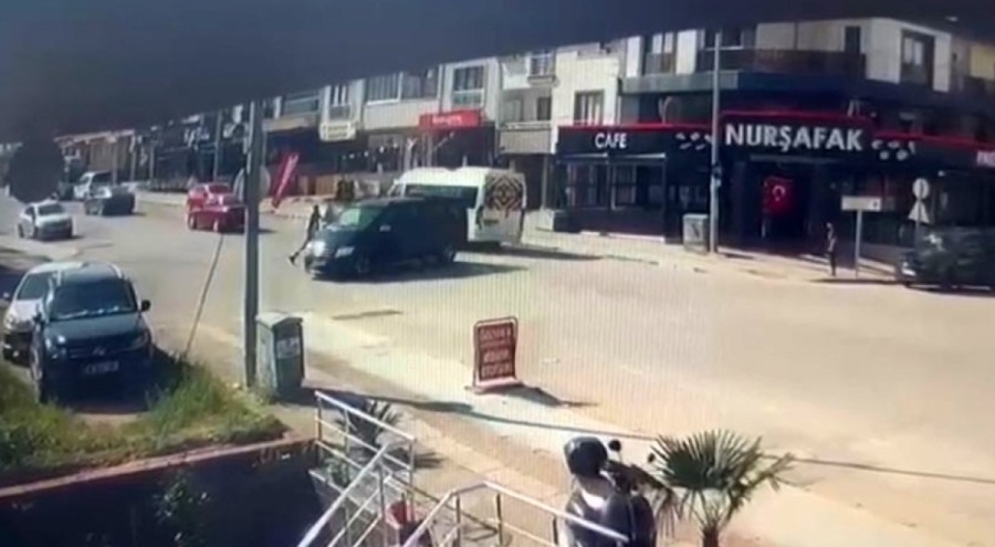 Bursa'da facia böyle teğet geçti!