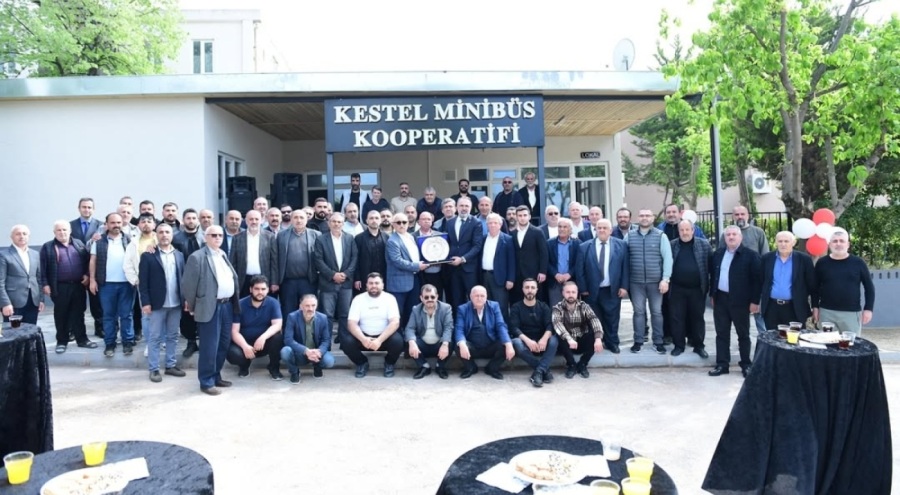 Kestel Minibüs Kooperatifi yeni yüzüyle hizmete açıldı