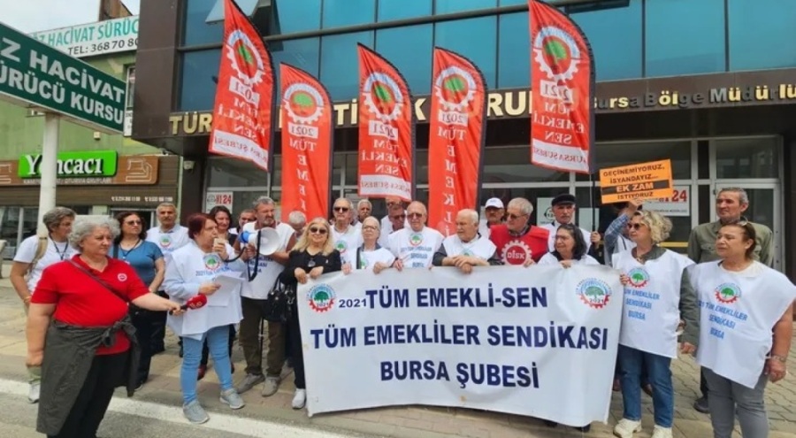 2021 Tüm Emekliler Sendikası Bursa Şubesi'nden TÜİK'in açıkladığı enflasyon verilerine tepki
