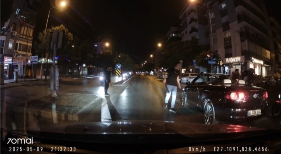 Döner bıçaklı trafik magandası yakalandı