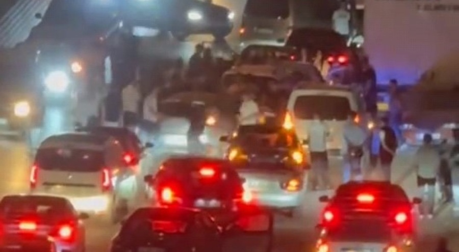 Bursa'da asker konvoyunda kavga çıktı!