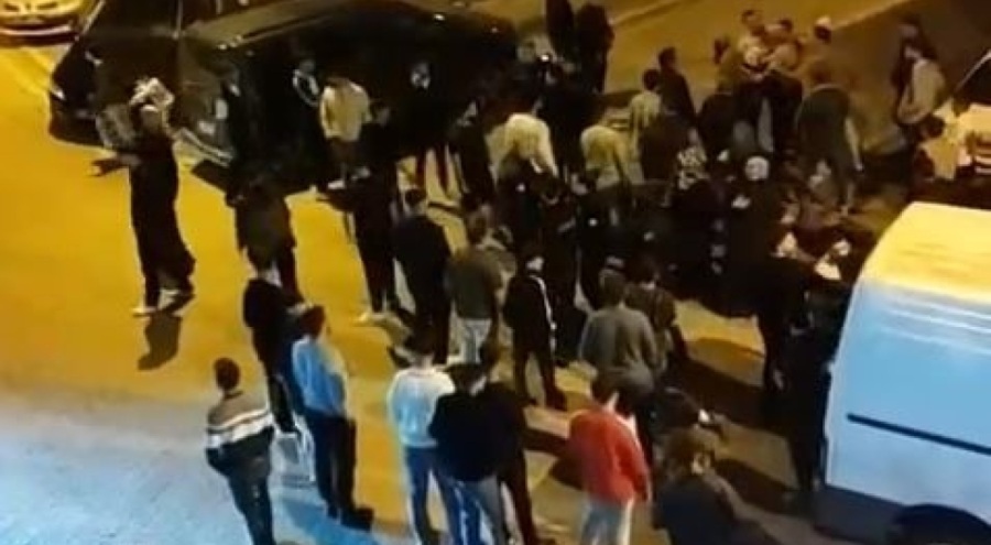 Kaza sonrasında iki aile birbirine girdi