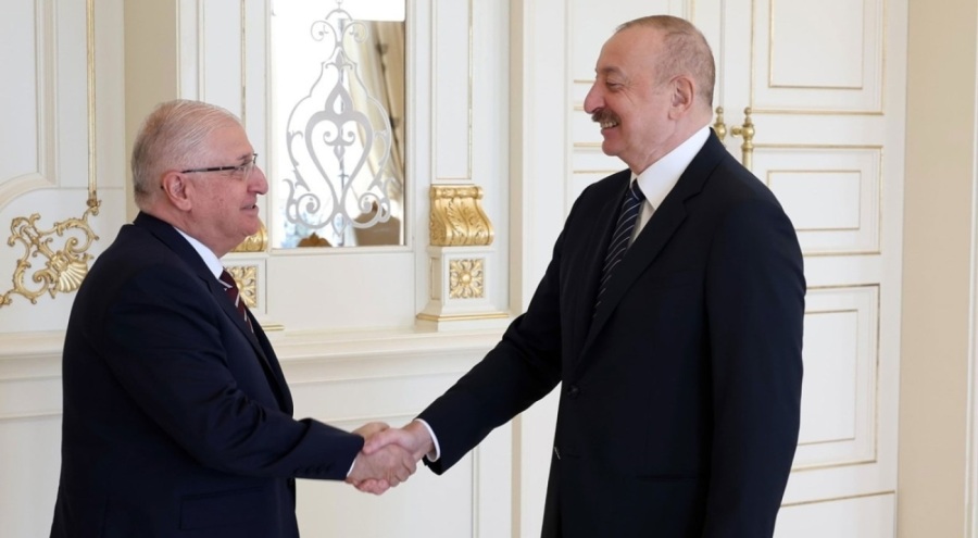 Aliyev, Milli Savunma Bakanı Güler'i kabul etti