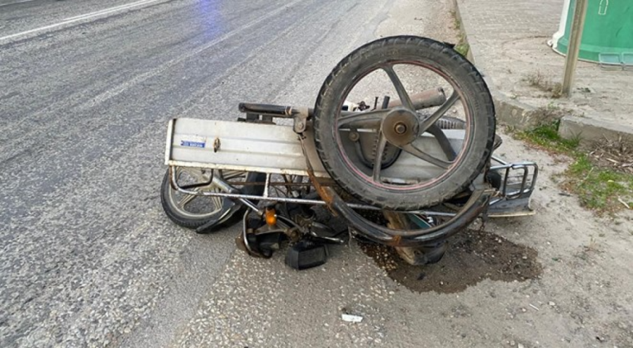 Motosikletli çift kaza kurbanı