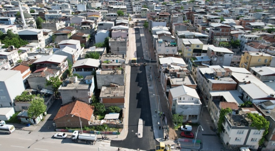 Yıldırım'da Huzur Caddesi'nin genişletme çalışmaları tamamlandı