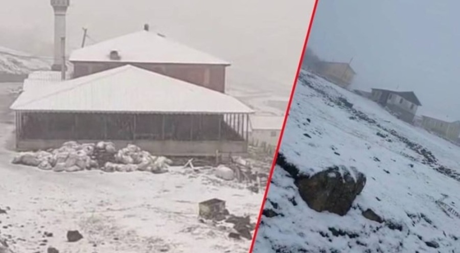 Mayıs ayında kar bastırdı, hava sıcaklığı düştü