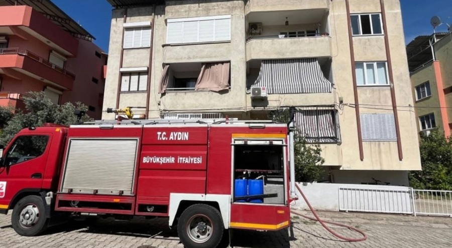 Prizde unutulan ütü, yangına neden oldu