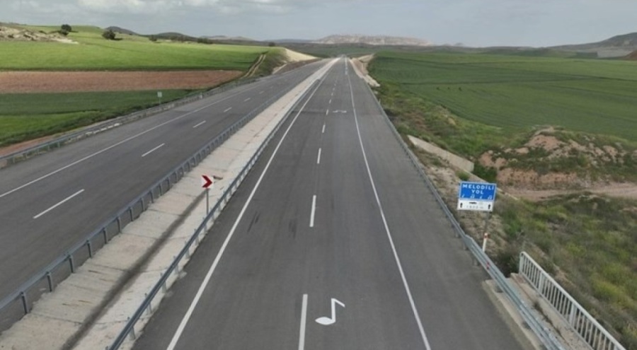 Türkiye'nin ilk melodili yolu hayata geçti