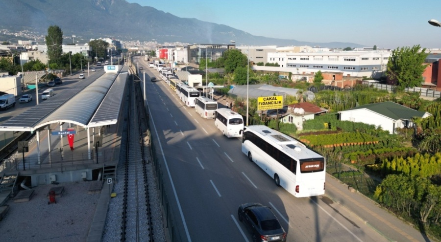 BURULAŞ grevine karşı Kestel Belediyesi'nden ücretsiz servis hizmeti