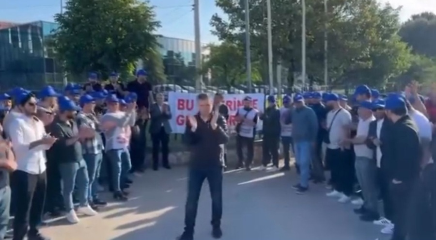 Bursa'da işçiler maaş ve yan haklarda anlaşamayınca o fabrikada üretim durdu