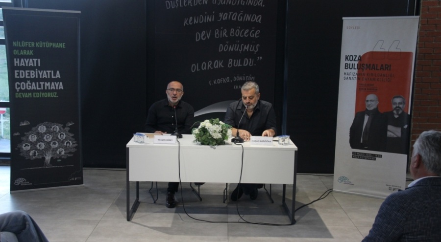 Ödüllü yazar Yavuz Ekinci Nilüfer'de Koza Buluşmaları'nın konuğu oldu