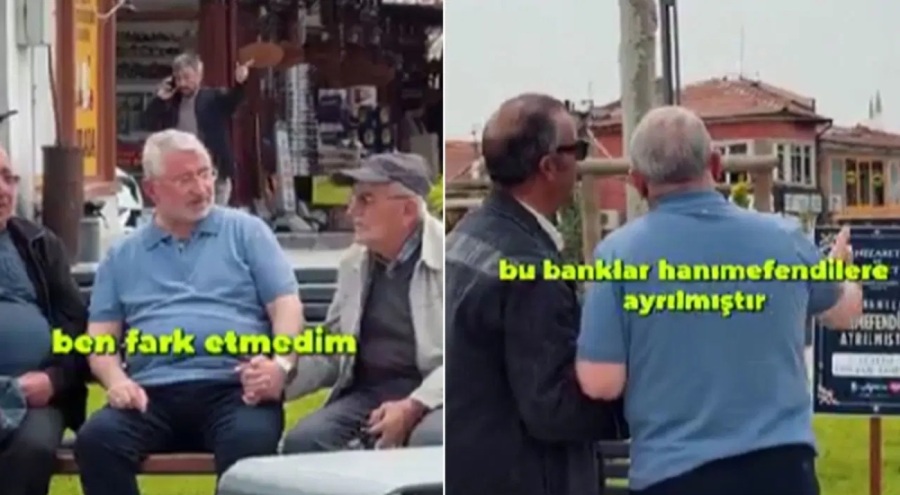 Çorum'da belediyeden cinsiyetçi bank ayrımı! 'Bu banklar hanımefendilere ayrılmıştır'