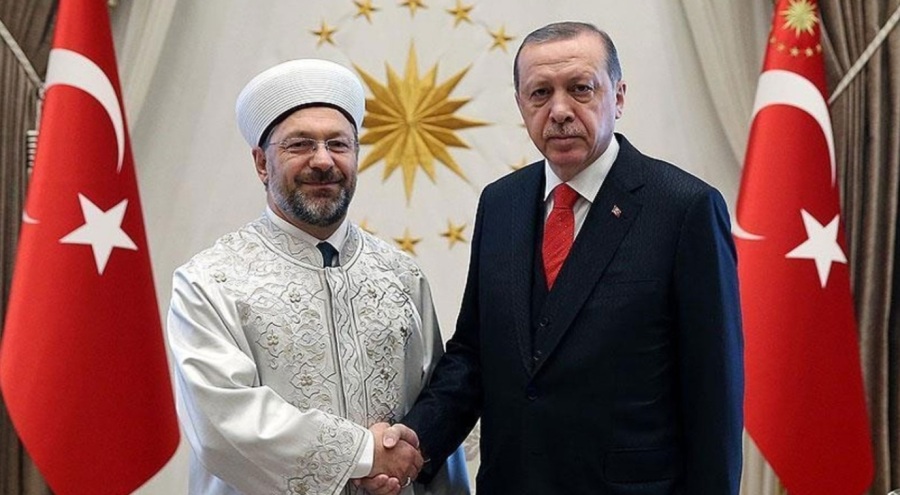 Cumhurbaşkanı Erdoğan, Diyanet İşleri Başkanı Ali Erbaş'ı kabul etti