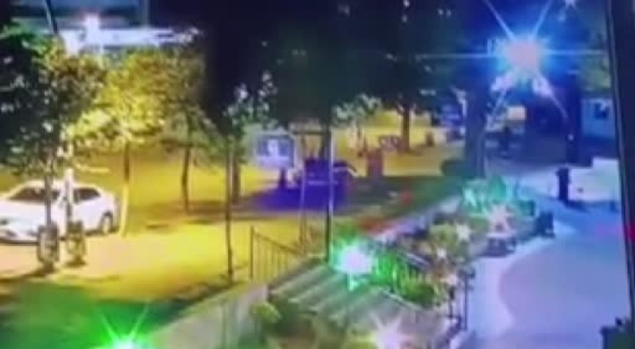 Motosikletli saldırganları güvenlik personeli vurdu