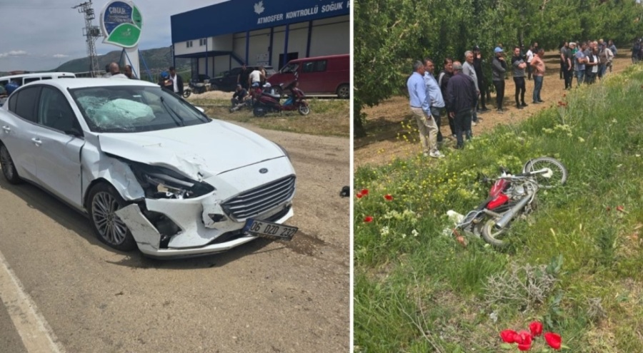 Isparta'da feci çarpışma: Motosiklet sürücüsü hayatını kaybetti