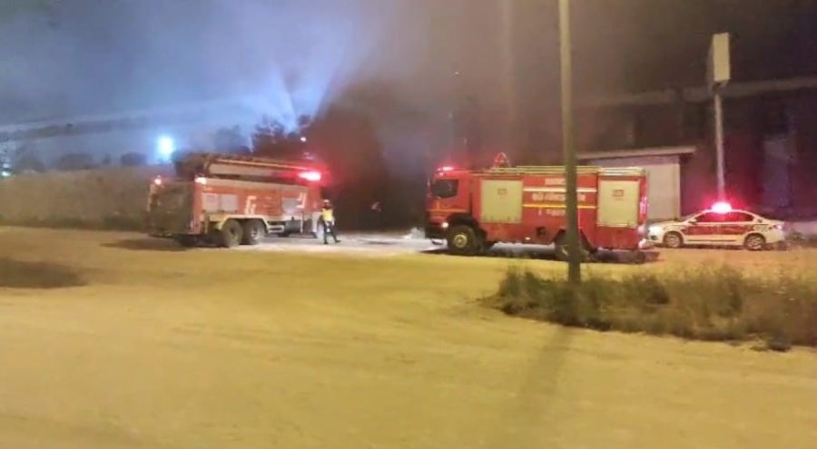 Bursa'da fabrikada korkutan yangın!