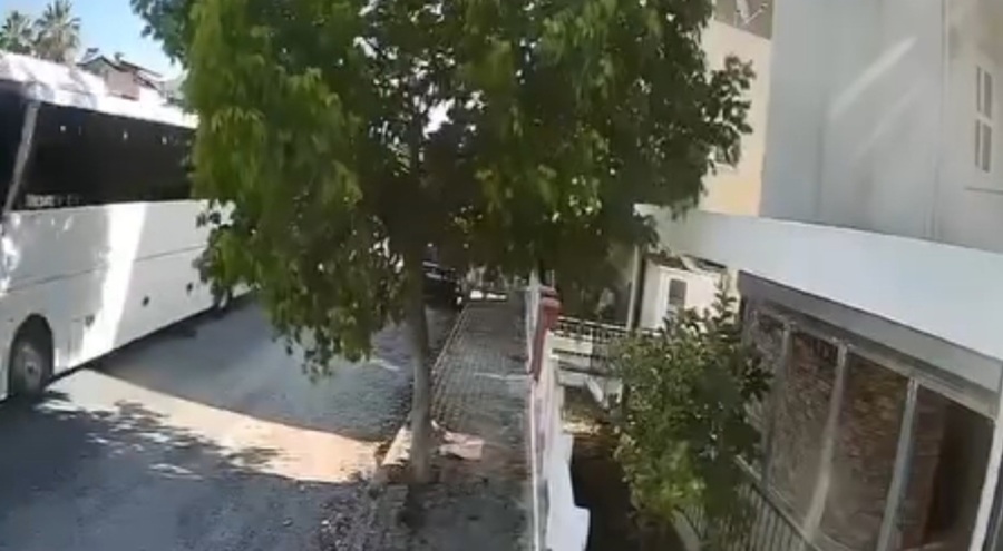 Yolda yatan köpeği ezip yoluna devam etti!