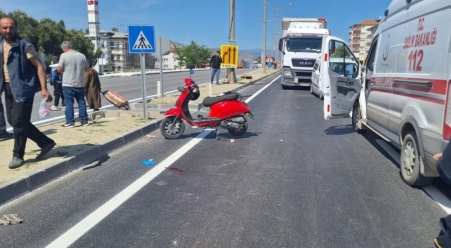 Feci kazada ağır yaralanan motosiklet sürücüsü hayatını kaybetti