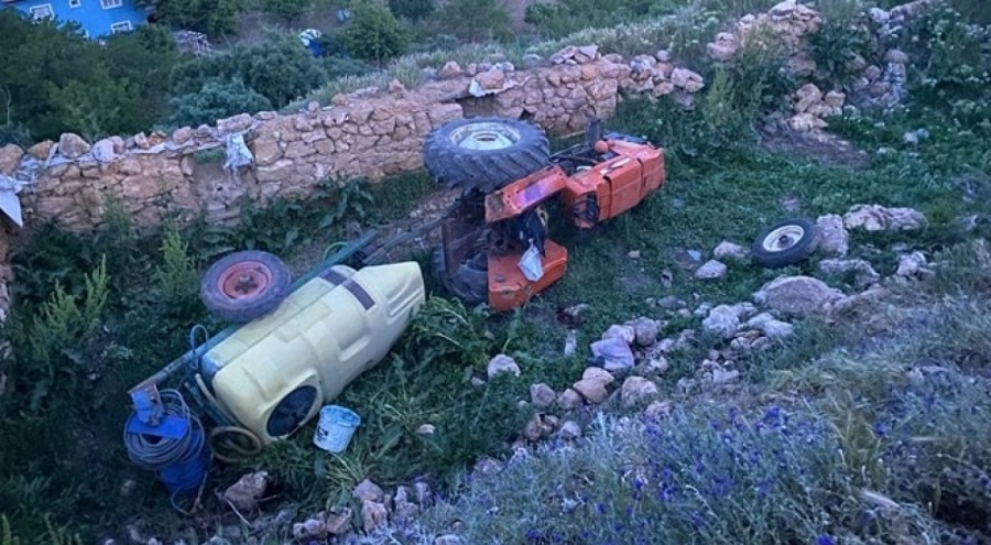 Traktör kazası can aldı