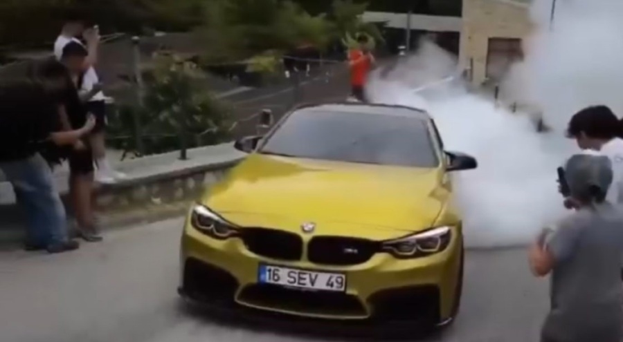 Bursa'da drift atıp trafiği tehlikeye düşüren sürücü yakalandı