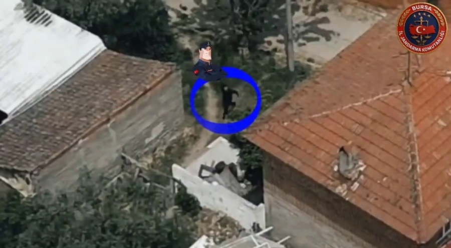 Bursa'da 7,5 yıl hapisle aranan şahıs kaçtı! Dronla takip edip yakaladılar
