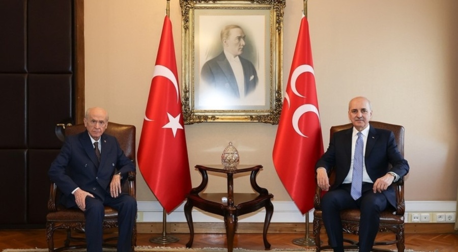 Numan Kurtulmuş'tan Devlet Bahçeli'ye ziyaret