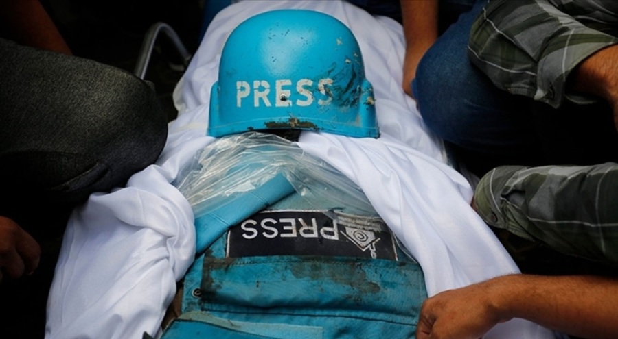 İsrail'in Gazze'de katlettiği gazeteci sayısı 221'e çıktı