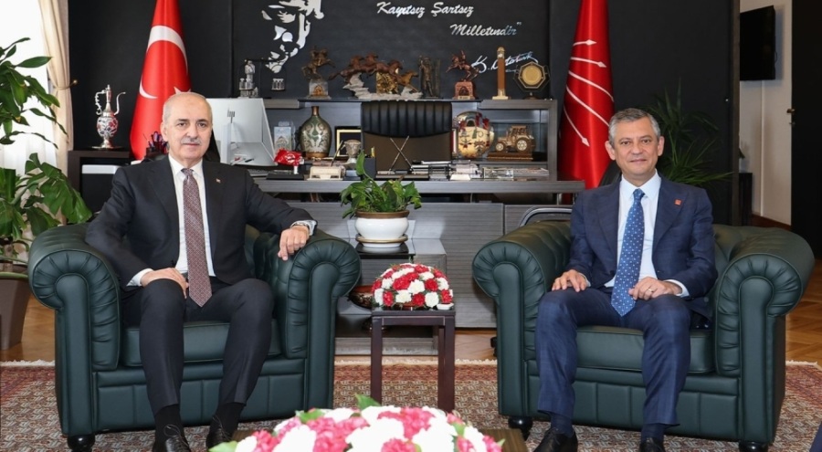 TBMM Başkanı Kurtulmuş ile CHP lideri Özel görüştü