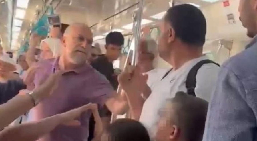 Marmaray'da çocuklarının yanında babayı darbeden şahıs tutuklandı