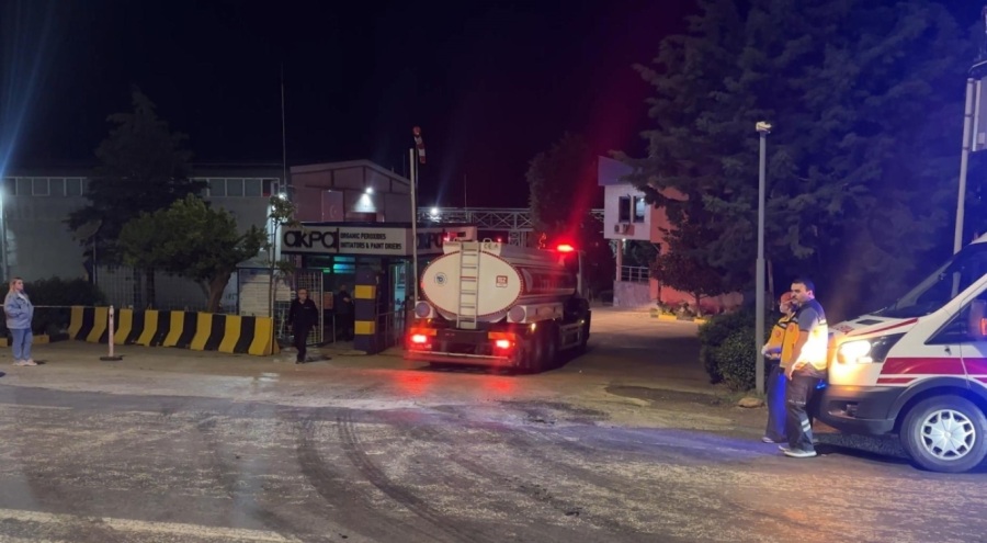 Tekirdağ'da kimya fabrikasında yangın