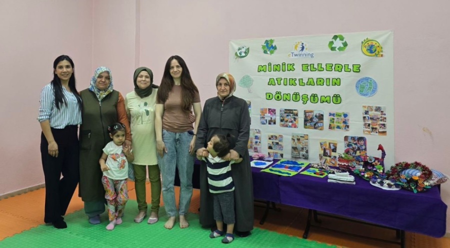 Osmangazi'de özel öğrencilerin görev aldığı "Minik Ellerle Atıkların Dönüşümü" projesi tamamlandı