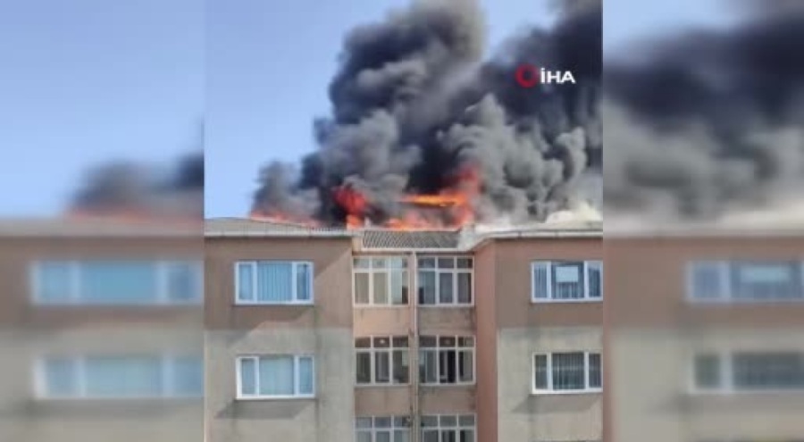 Silivri'de korkutan yangın