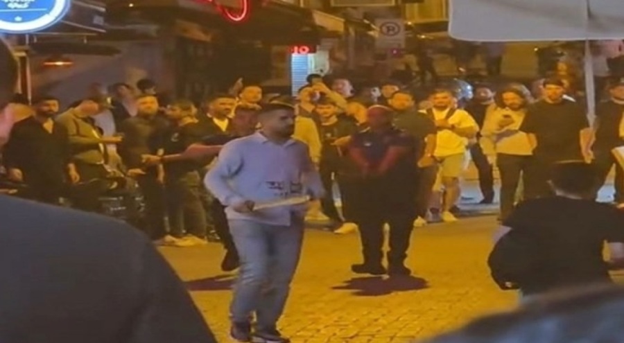 Döner bıçağıyla tehditler savurdu