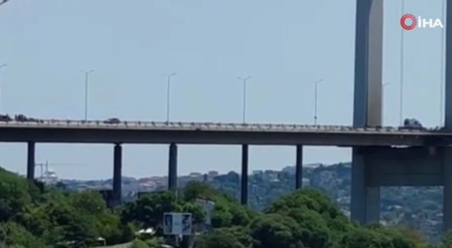 15 Temmuz Şehitler Köprüsü'nde silahlı şüpheli paniği!