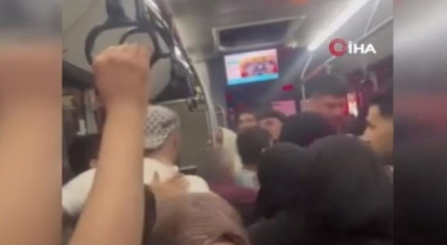 İETT otobüsünde yumruklu kavga