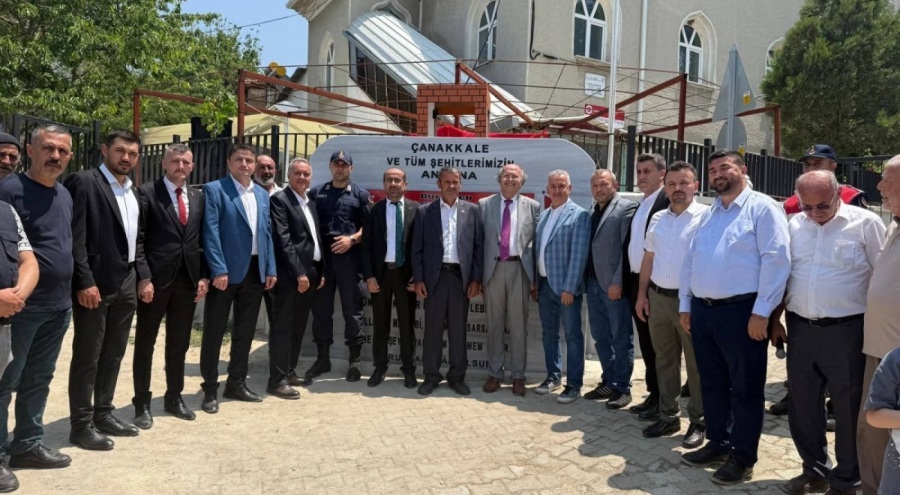 Orhaneli ilçesinde şehitlik anıtı açıldı