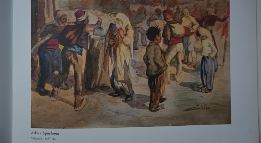 Ressam Malik Aksel'in resimleri Berlin'de