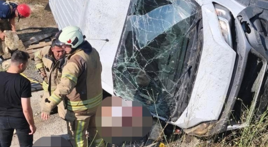 Kontrolden çıkan araç takla attı: 1 ölü