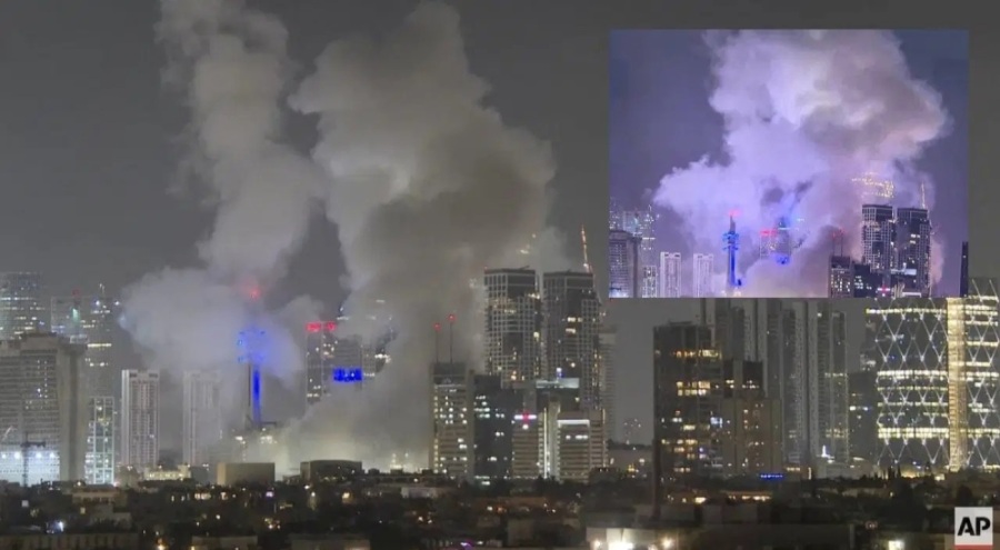 İran füzeleri ateşledi! Tel Aviv duman altında