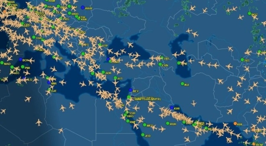 İsrail'in İran'ı vurmasıyla uçakların rotası değişti!