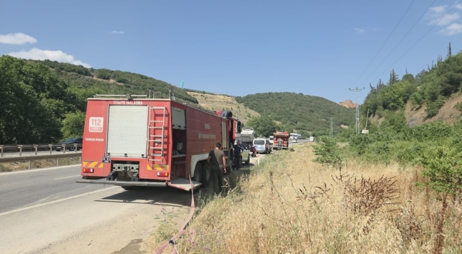 Bursa'da ormanlık alanda yangın!