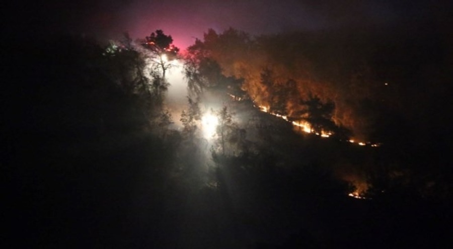 Çanakkale'de tarım arazisinde yangın