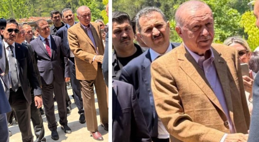 Cumhurbaşkanı Erdoğan'ın yazlık tarzı gündem oldu